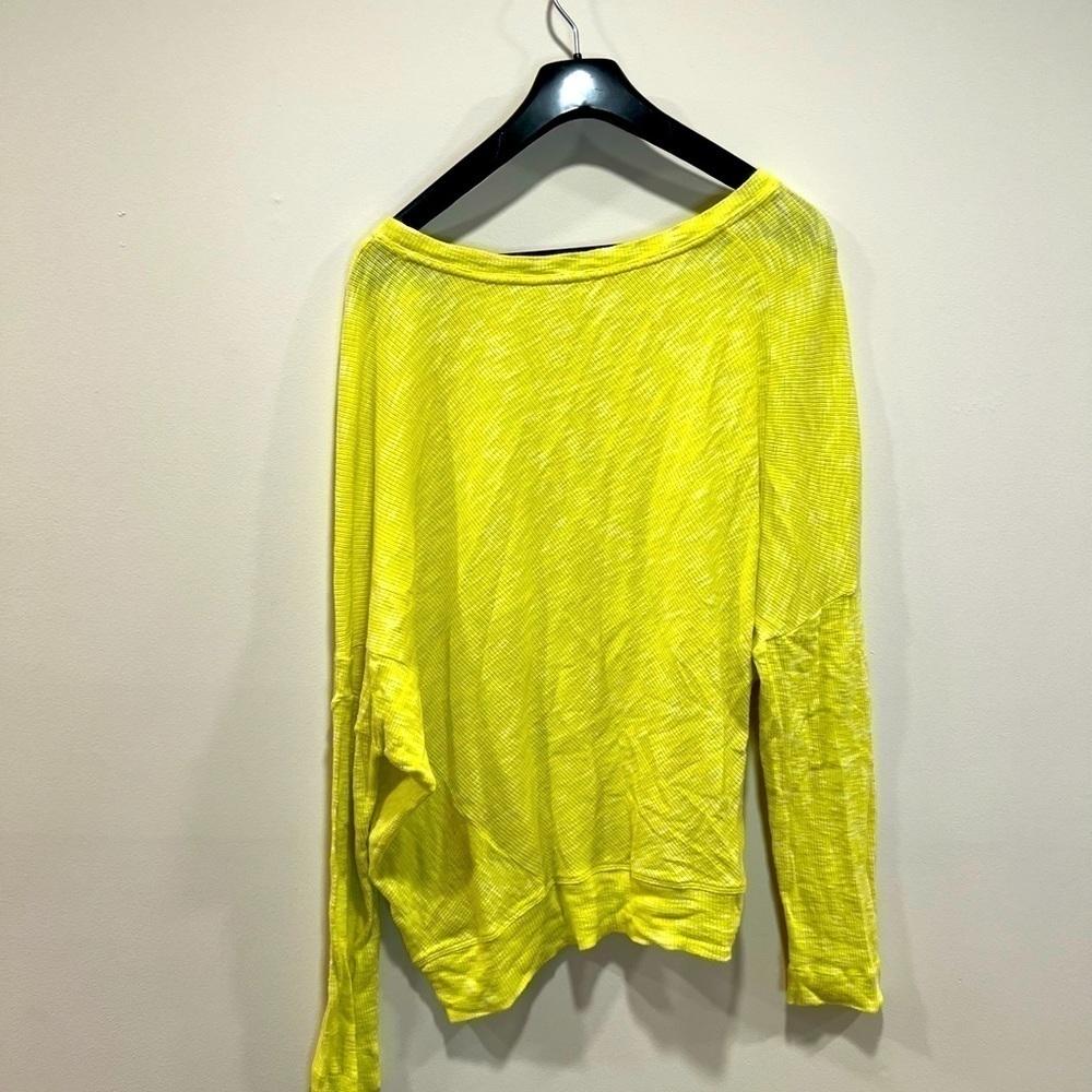 Anthropologie Damiana Slouchy Pullover Lime Size M Casual Lounge Comfy Spring - Picture 9 of 10